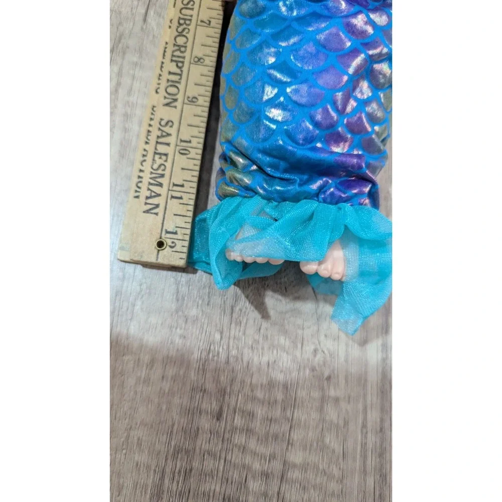 Baby Alive Shimmer n Splash Mermaid Doll Blonde Hair Blue Eyes with Diapers 12in